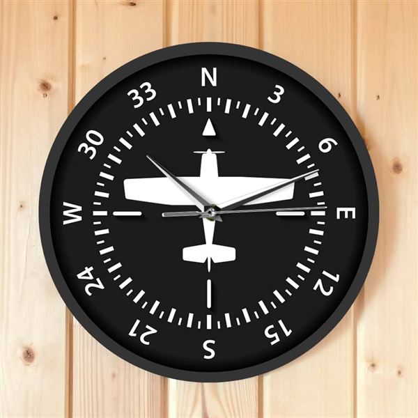 Aircraft Compass Wall Clock Pilot Shop